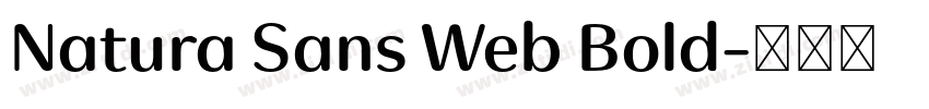 Natura Sans Web Bold字体转换